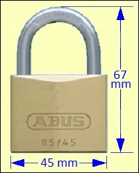 ABUS 65/45 Brass Padlock
