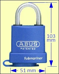 ABUS 83WPIB/45 Submariner Rustproof Padlock
